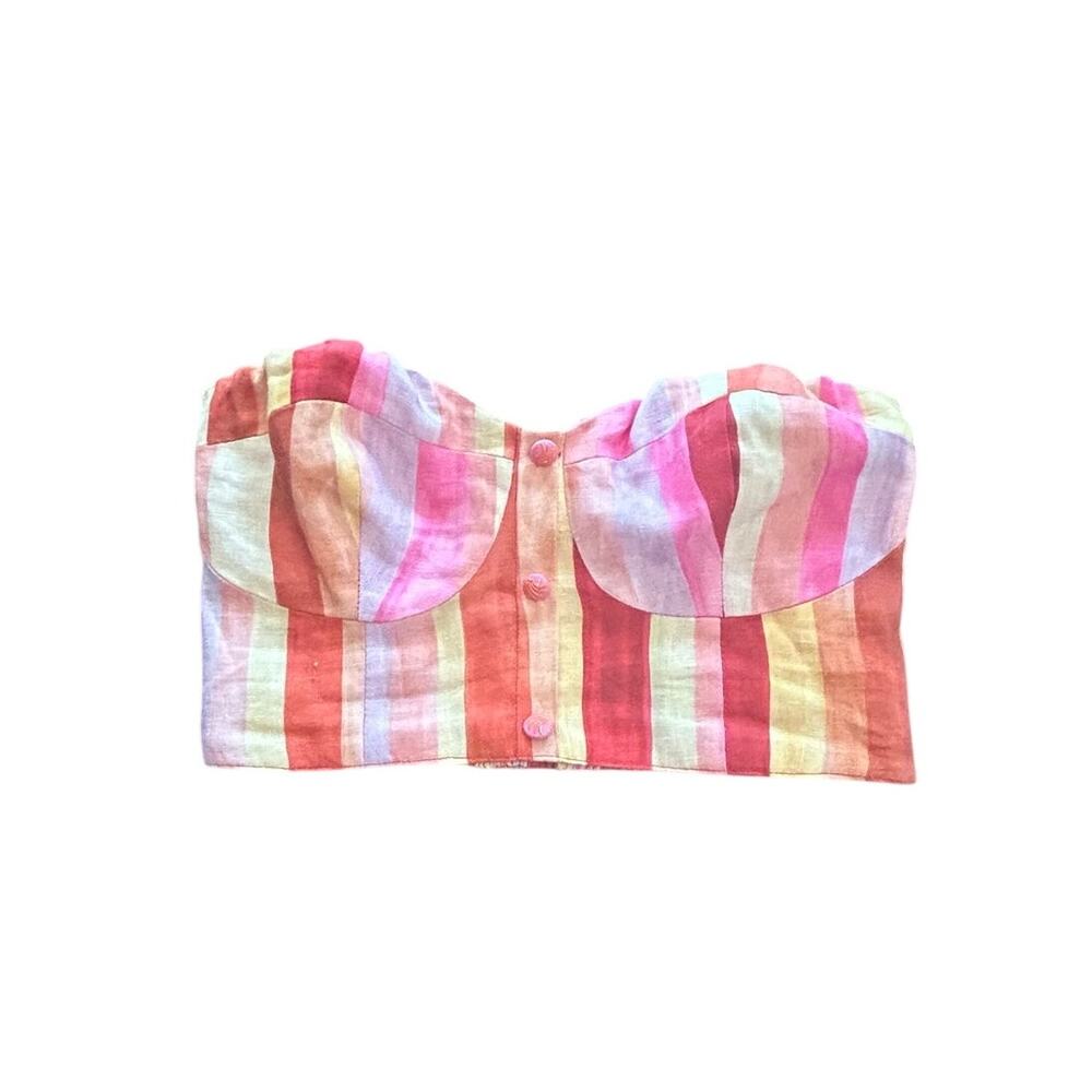 FARM Rio Multicolor Strapless Blouse - Picture 3 of 8